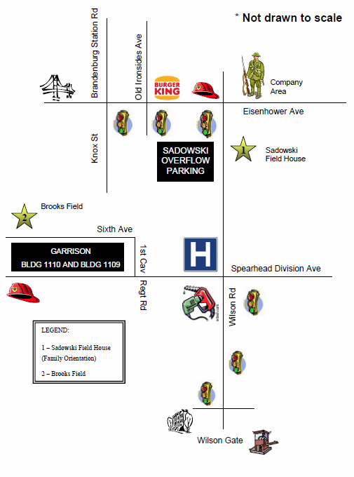 Map of graduation sites